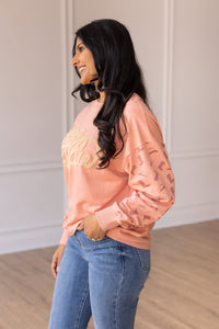 Yee Haw Blush Pink Pullover