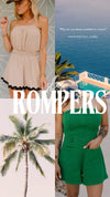 The Haven Romper in Tan