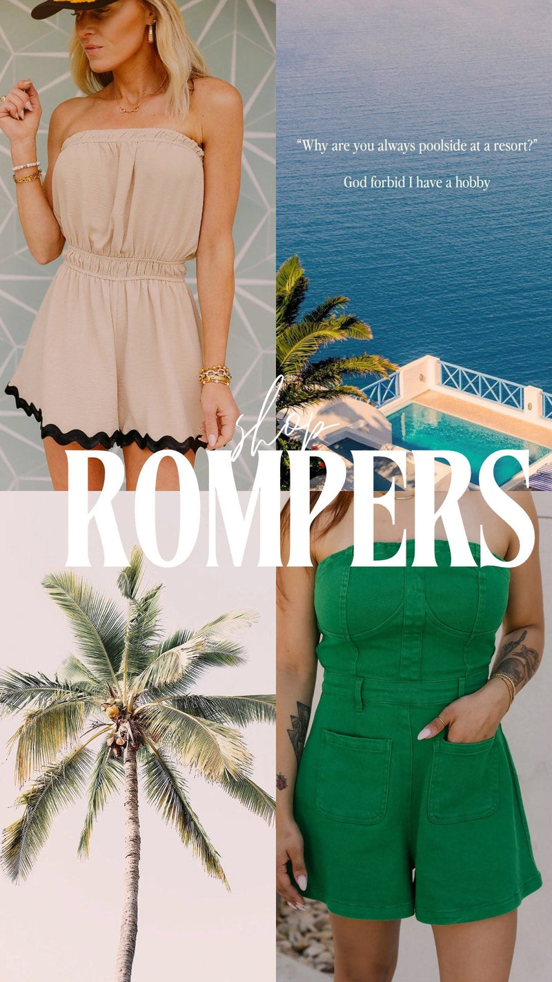 The Haven Romper in Tan