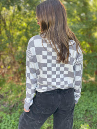 All Checkered Out Sweater in Four Colors