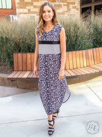 Go Getter Tank Maxi Dress, Leopard and Sequin