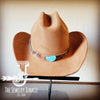 Cowgirl Western Felt Hat w/ Choice of Leather Hat Band w/ Turquoise Slab-Tan 980L