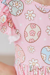 Easter Egg Hunt Flutter Sleeve Twirl Dress