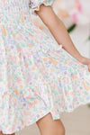 Hoppy Easter Smocked Ruffle Dress