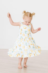 Lovely Lemons Ruffle Maxi Dress