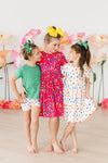 Colorful Dots S/S Pocket Twirl Dress