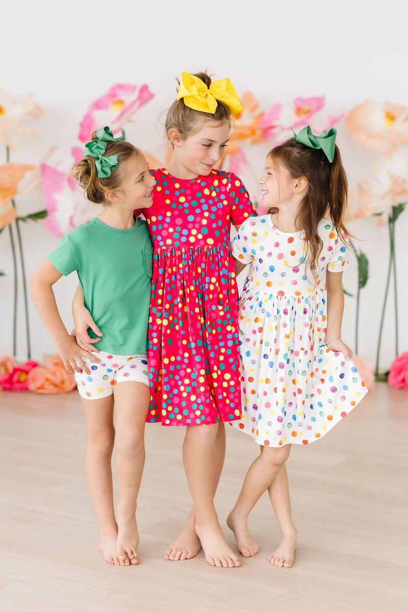 Polka Dot Party S/S Pocket Twirl Dress