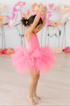 Neon Pink Tank Tutu Leotard