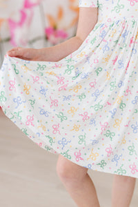 Tied in Love S/S Pocket Twirl Dress