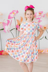 Rainbow Ribbons S/S Pocket Twirl Dress