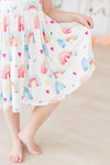 Radiant Rainbows Tank Twirl Dress