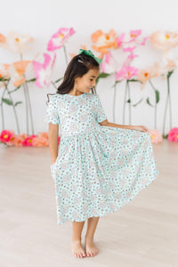 Spring Snails S/S Pocket Twirl Dress