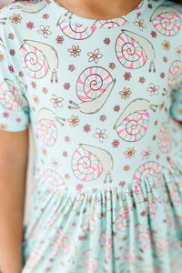 Spring Snails S/S Pocket Twirl Dress