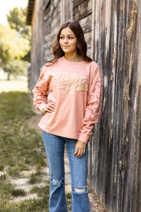 Yee Haw Blush Pink Pullover