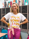 You're Gonna Learn Today on Vanilla Bean-White Cuff Tee