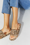 MMShoes Arms Around Me Open Toe Slide in Leopard