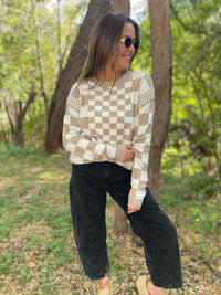 All Checkered Out Sweater in Four Colors