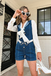 The Giada Denim Romper