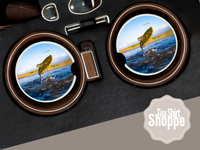 Aqua Leap Car Coasters