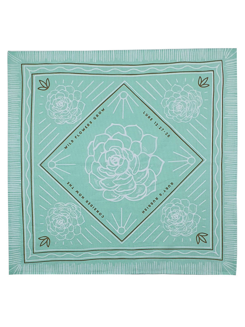 Wildflower Skies 003 | Light Blue Bandana | Ruby's Rubbish