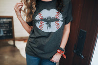 Baseball Lips | Game Day T-Shirt | Ruby’s Rubbish®