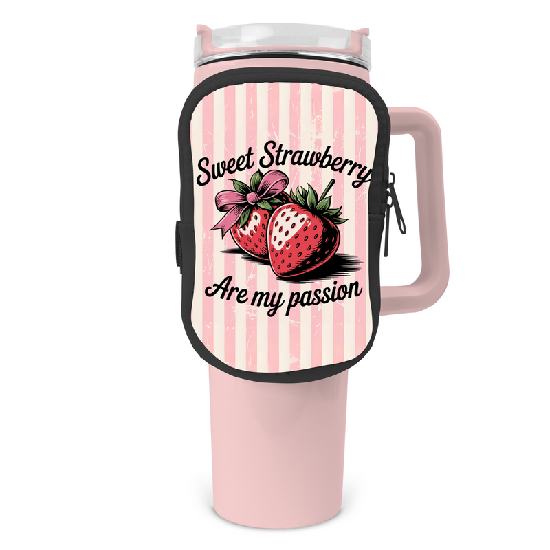 Berry Obsessed Zippered Pouch/Bag For 40oz Tumbler