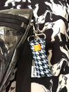 Black and White Houndstooth LippyClip® Lip Balm Holder