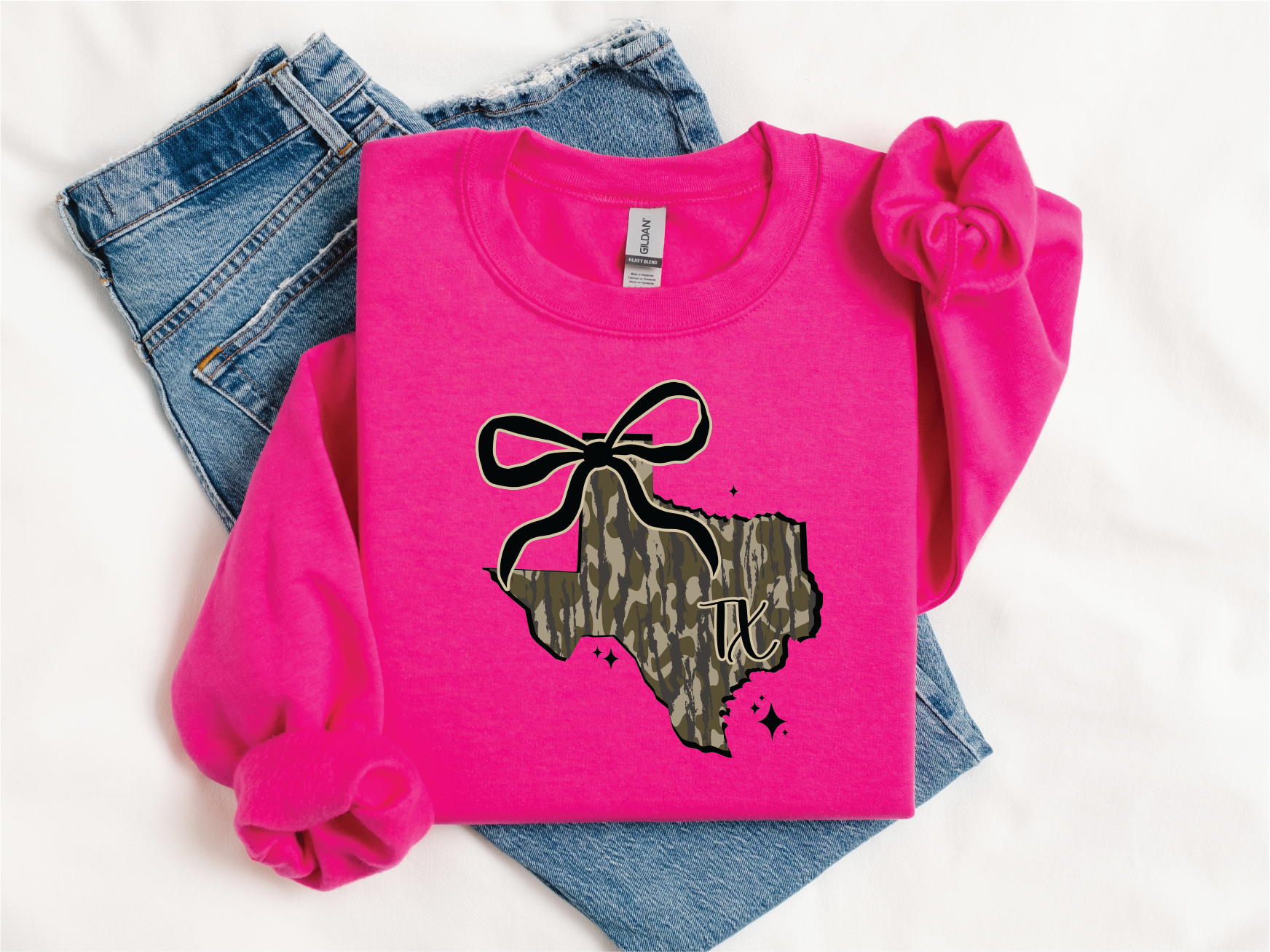 Camo Texas- Graphic Sweater