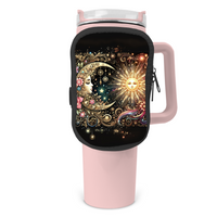 Celestial Bloom Zippered Pouch/Bag For 40oz Tumbler