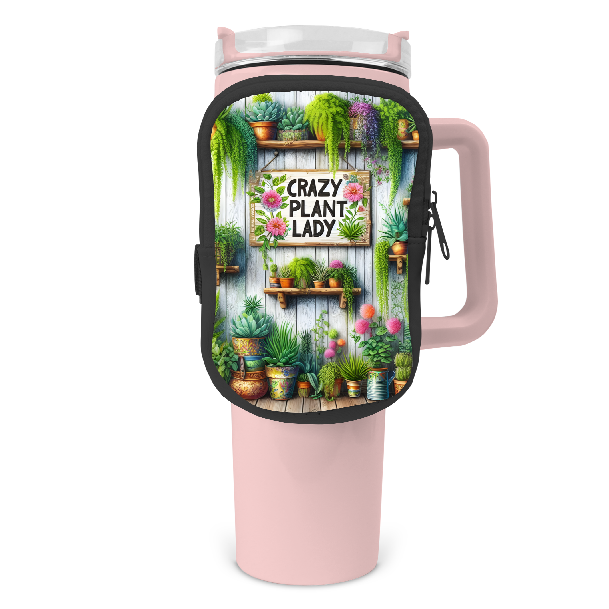 Crazy Plant Lady Zippered Pouch/Bag For 40oz Tumbler
