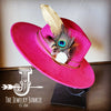 Boho Western Hat w/ Choice of Feather Hat Band-Magenta 982e