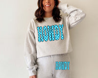 Turquoise Howdy SWEATSUIT SET