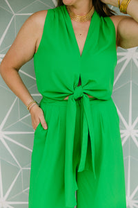 The Jemma Jumpsuit in Green
