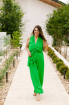 The Jemma Jumpsuit in Green