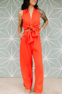 The Jemma Jumpsuit in Red