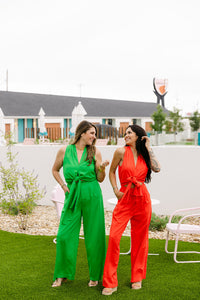 The Jemma Jumpsuit in Red