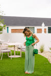 The Cora Top in Kelly Green