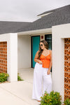 The Cora Top in Orange