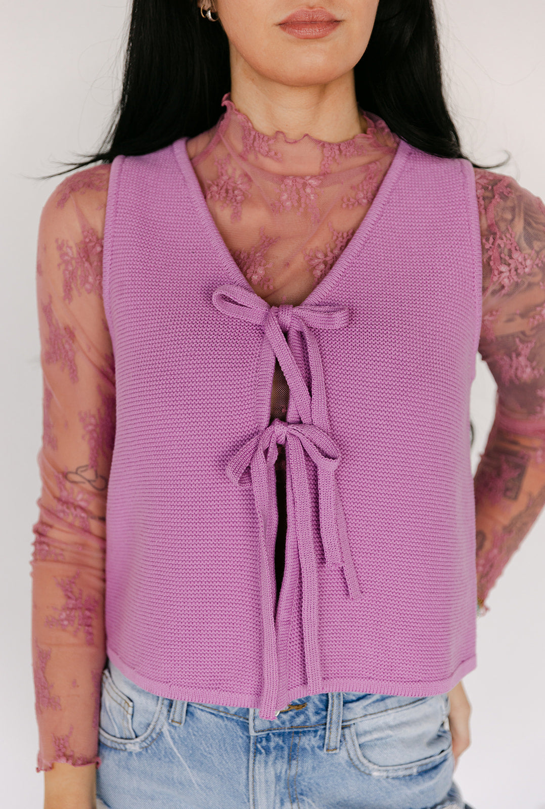 The Raelyn Lace Top in Rose