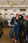 The Lacen Top in Navy