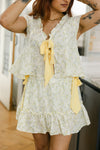The Mayala Floral Skirt in Yellow