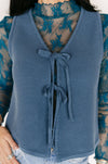 The Stevie Sweater Vest in Blue