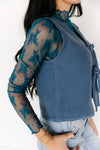 The Stevie Sweater Vest in Blue