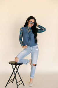 The Stevie Sweater Vest in Blue