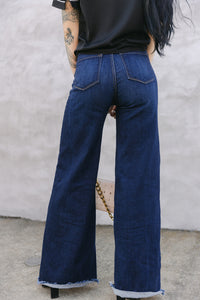 The Loretta Trouser Jean in Dark Wash