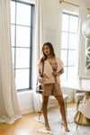 The Millie Romper in Tan