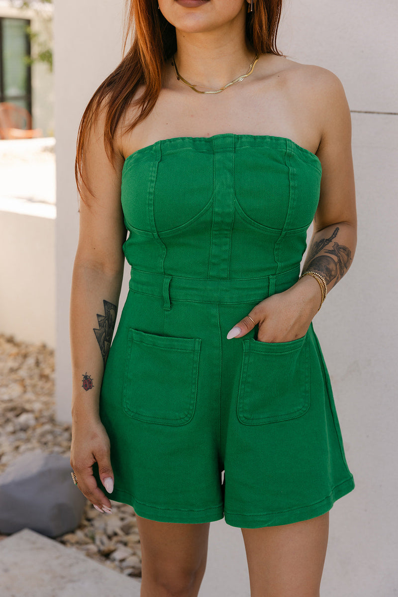 The Millie Denim Romper