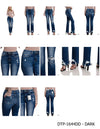 Feeling Empowered Denim Distressed Boot Cut Jeans