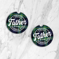 Proud Father Car Coasters