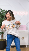 'Hooray Sports' on Beige Ribbed Long-Sleeve Tee